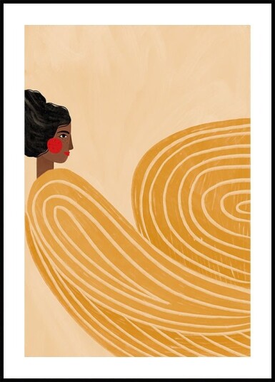 The Woman With the Yellow Stripes Plakat Plakat / 21x30cm