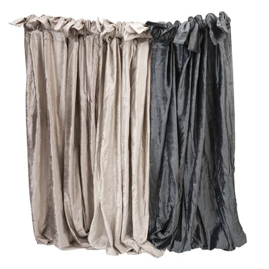 Gardin Shiny Velvet Midnight Blue