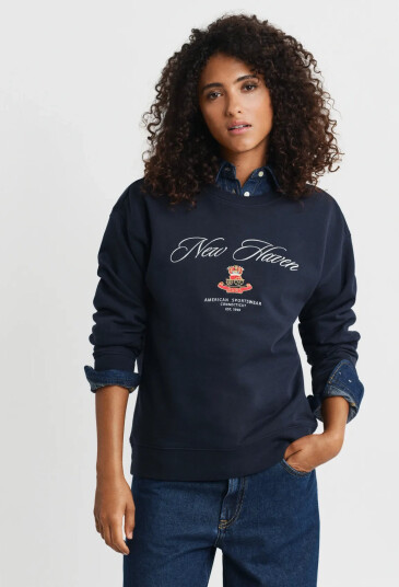 GANT Crest C-Neck Sweat - L GANT Crest C-Neck Sweat - L