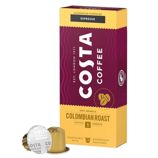 Nespresso Costa Espresso Colombian Roast til Nespresso. 10 kapsler