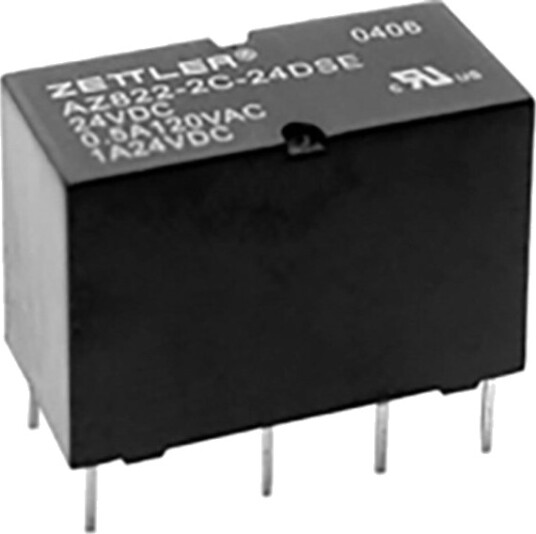 Zettler Electronics Az822 2C 5Dse Printrelé 5 V/Dc 2 A 2 X Omkobler 1 Stk