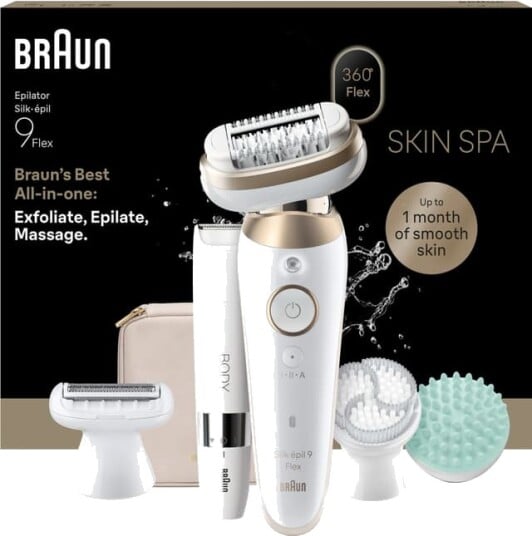 Braun Silk·épil 9 Flex SkinSpa epilator SES9 481 3D gull Braun Silk·épil 9 Flex SkinSpa epilator SES9 481 3D gull