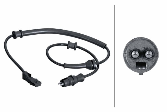 Sensor, ABS HELLA 6PU 358 251-031