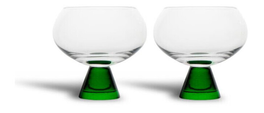 Byon Indy glass 24 cl 2-pakning Grønn-klar