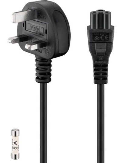 Pro UK - appliance connection cord 1.8 m black Pro UK - appliance connection cord 1.8 m black