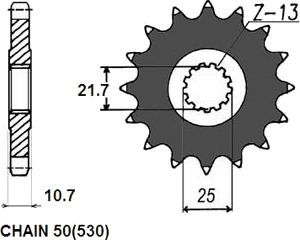 SUNSTAR 519-16 Kjededrev SUNSTAR 519-16 Kjededrev