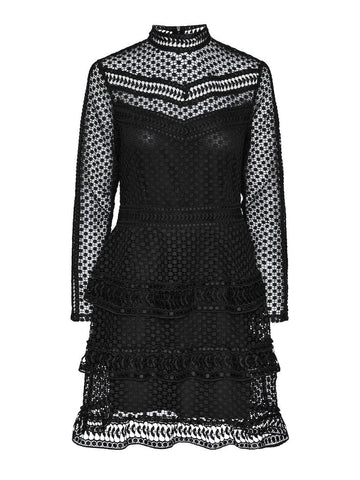Y . A . S Yasalberta LS New Lace Dress - Black XL