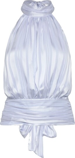Gina Tricot Halterneck Top   Blue   40