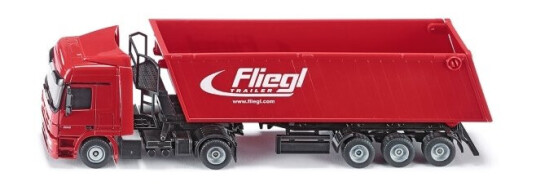 Siku Lastebil Med Dumper Formonterede Lastbil/Tilhenger Modell 1:50 Metall Plast 3 År