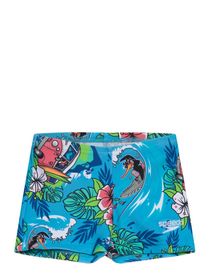 Speedo Boys Learn To Swim Digital Allover Aquashort - Blue - 98