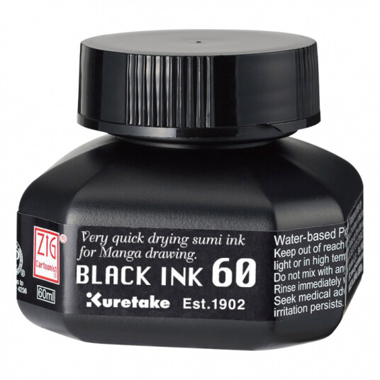 ZIG Kuretake Cartoonist Ink 60 ml Black