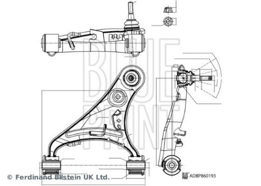 Bærearm, hjuloppheng BLUE PRINT ADBP860193