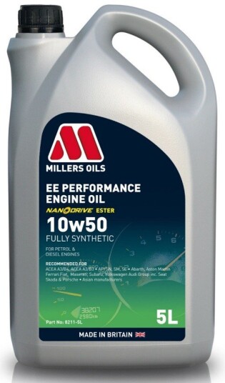 Motorolje MILLERS EE PERFORMANCE 10W50 5L