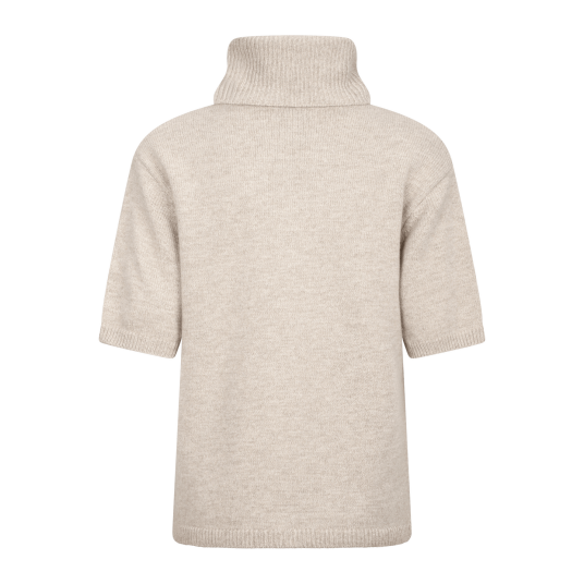 Arwyn SS Turtleneck Sand L Chunky ss merino turtleneck