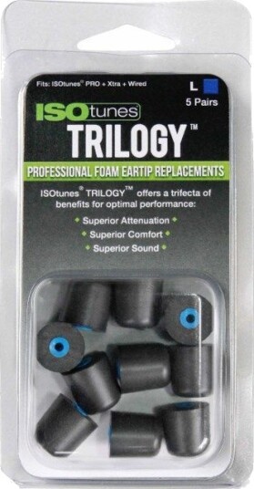Isotunes Skumgummiputer 5-pk. L Isotunes Skumgummiputer 5-pk. L