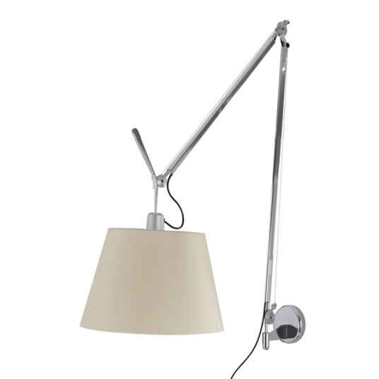 Artemide Tolomeo Mega Vegglampe Pergament 36cm m. Lysdemper