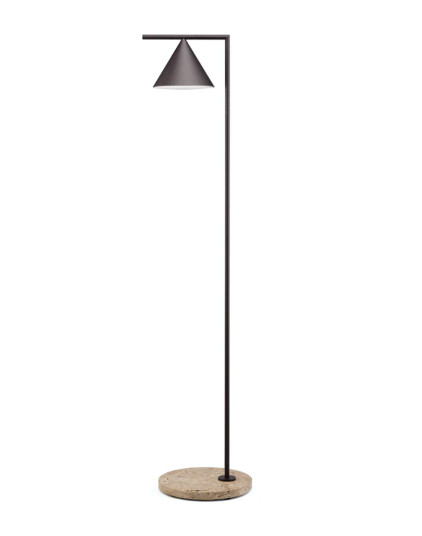 Flos Flos Captain Flint utendørs gulvlampe - brun/travertine Flos Flos Captain Flint utendørs gulvlampe - brun/travertine