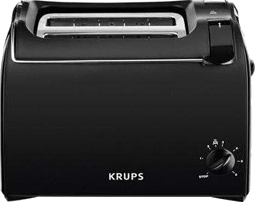 Krups ProAroma Brødrister 2 Skiver Sort 850 W KH 1518 Krups ProAroma Brødrister 2 Skiver Sort 850 W KH 1518