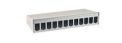 Btr E-Dat Modul - Overflatemonteringsboks For Nettverk - Veggmonterbar - Cat 6A - Ren Hvit Ral 9010 - 6 Porter