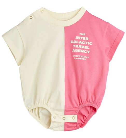 Mini Rodini Travel Agency Split Color Sp Ss Body Pink 68/74 Mini Rodini Travel Agency Split Color Sp Ss Body Pink 68/74