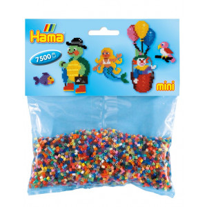 Hama Mini Perler 583 Mix Pose 47 Ass. farger  7.500 stk