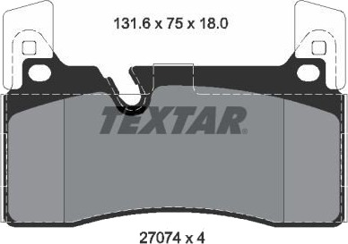 TEXTAR 2707401 Bremseklosser TEXTAR 2707401 Bremseklosser