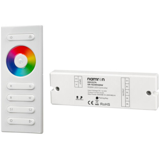 Namron RGBW controller 12-24V - 6603274 Namron RGBW controller 12-24V - 6603274