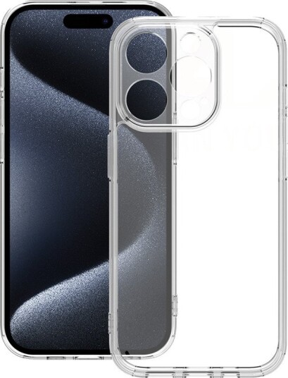 Vmax Akryl Anti-Sjokk Deksel til iPhone 15 Pro Max (TPU) Gjennomsiktig