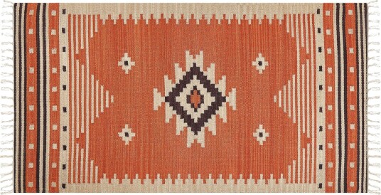 Gavar Bomullsteppe 80x150 cm - Oransje