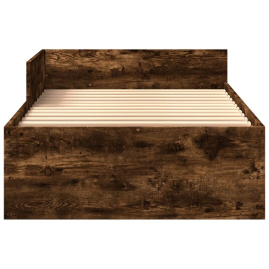 Sengeramme røkt eik 100x200 cm konstruert tre 8721102821912