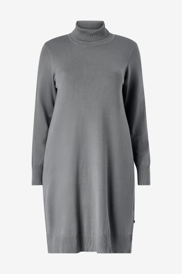 ADIA - Kjole Knit Dress - Grå ADIA - Kjole Knit Dress - Grå