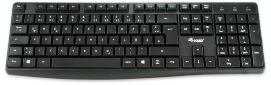 EQUIP Kabelgebundene USB Keyboard schwarz, deutsches Layout EQUIP Kabelgebundene USB Keyboard schwarz, deutsches Layout