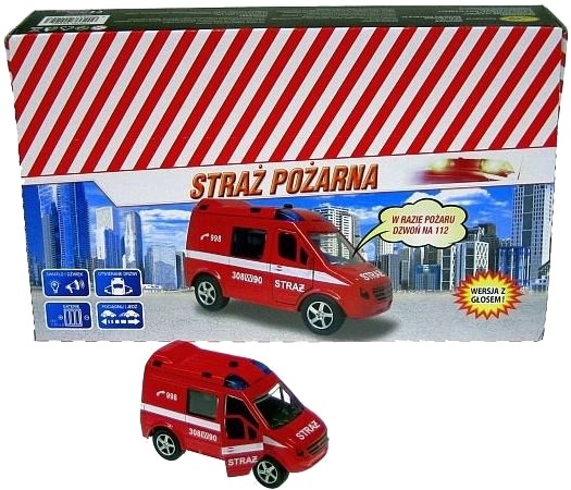 Hipo Auto Brannbil 11 cm Med Lys Og Lyd Hipo Auto Brannbil 11 cm Med Lys Og Lyd