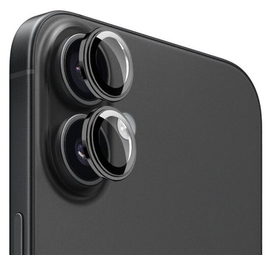 Mobile Origin Easy Linsebeskytter i Svart for iPhone 16 og 16 Plus