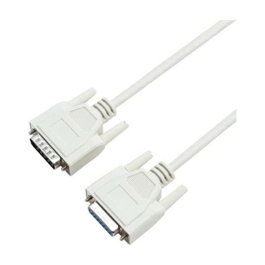 ELETRA DB15 DC M - F 1M KABEL, GRÅ