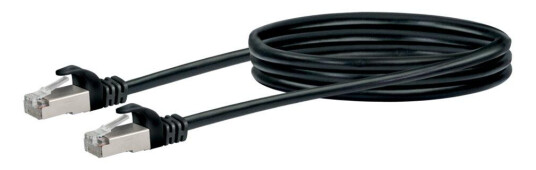 SCHWAIGER nettverkskabel - 1 m - svart