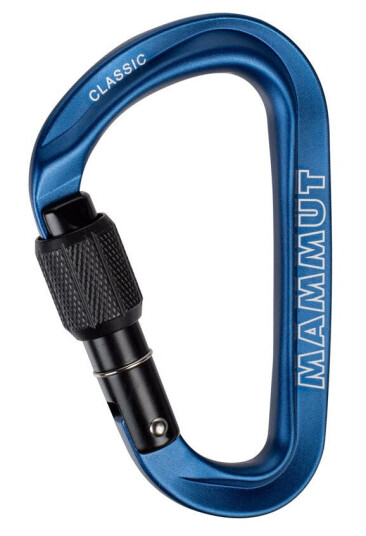 Mammut Classic HMS Screwgate karabiner, blue Mammut Classic HMS Screwgate karabiner, blue
