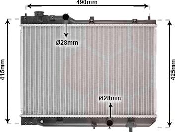 VAN WEZEL 27002214 Radiator motorkjøling