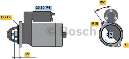 BOSCH 0 986 024 120 Starter BOSCH 0 986 024 120 Starter