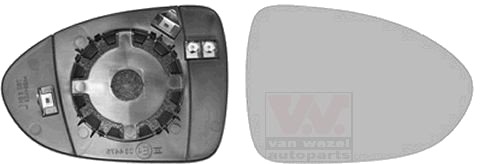 Speilglass, ytterspeil VAN WEZEL 8323838