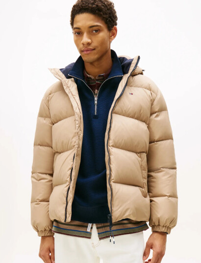Tommy Jeans Tjm Essential Down Jacket Ext - Beige - XXL Tommy Jeans Tjm Essential Down Jacket Ext - Beige - XXL