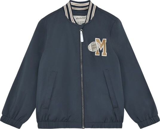 Minymo Bomber Jakke Odyssey Gray Minymo 5 år (110) Overgangsjakke Marineblå