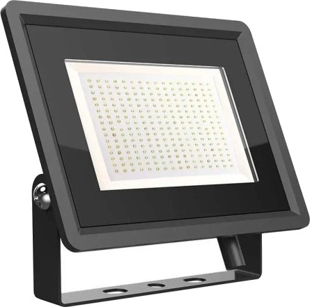 V Tac Led Halogen Projektør 200W Sort Vt 49204 Kald 17600Lm