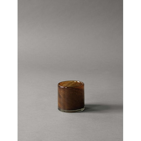 Tell Me More Lyric Håndlaget Lyslykt 8x8 cm Mørkebrun