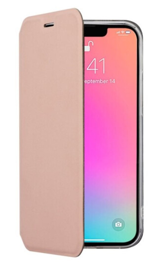 Screenor Clever - Lommebok For Mobiltelefon - Økolær - Rosahvit - For Apple Iphone 15