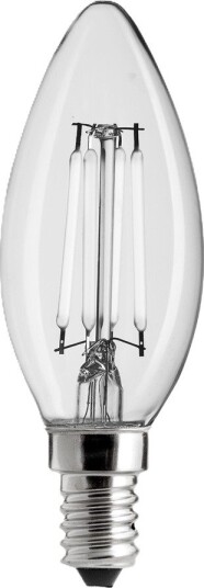 UNI WHITE kronelys klar E14 5W 2700K dimbar