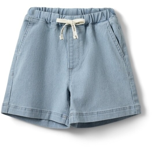 Sofie Schnoor Blue Denim Stripe Stormsk Shorts 116
