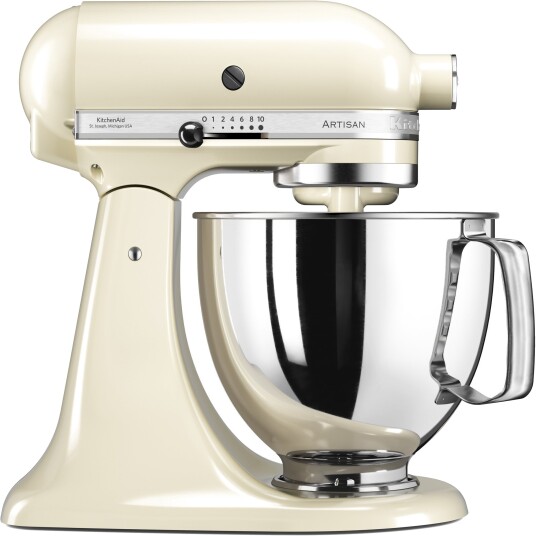 KitchenAid Artisan 4,8L Kjøkkenmaskin 300W i Kremfarge KSM125PSEAC KitchenAid Artisan 4,8L Kjøkkenmaskin 300W i Kremfarge KSM125PSEAC