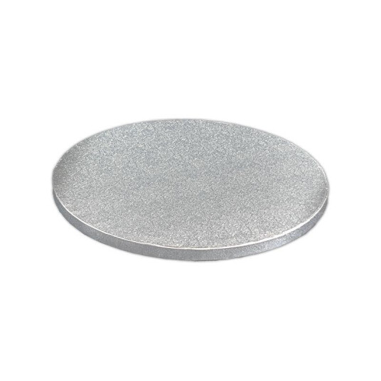 Kake Drum Rund Sølv  23cm 