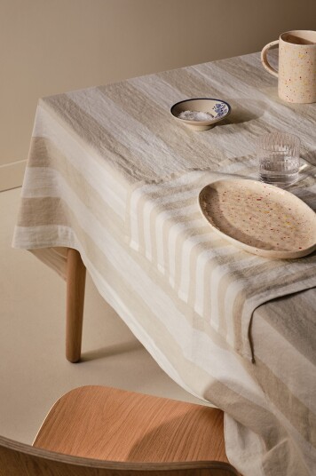 Jotex Duk i Linmiks Beige SANNE 212920801250